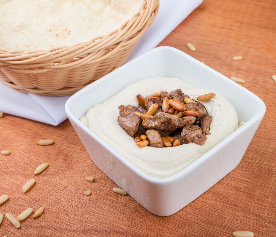 حمص لحمة - وجبة زوجية